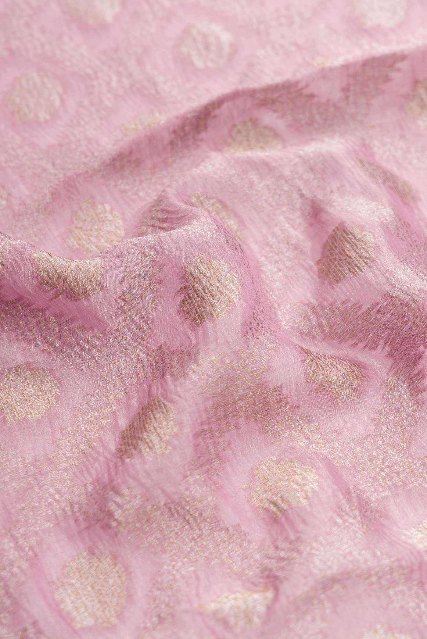 Lavender Dual Tone Chanderi Tissue Silk Saree