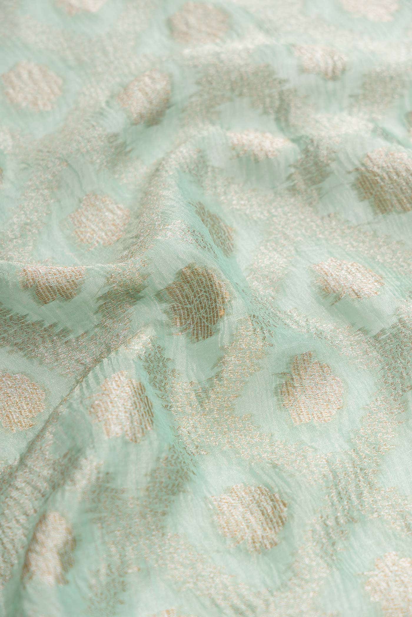 Davys Grey Chanderi Tissue Silk Saree