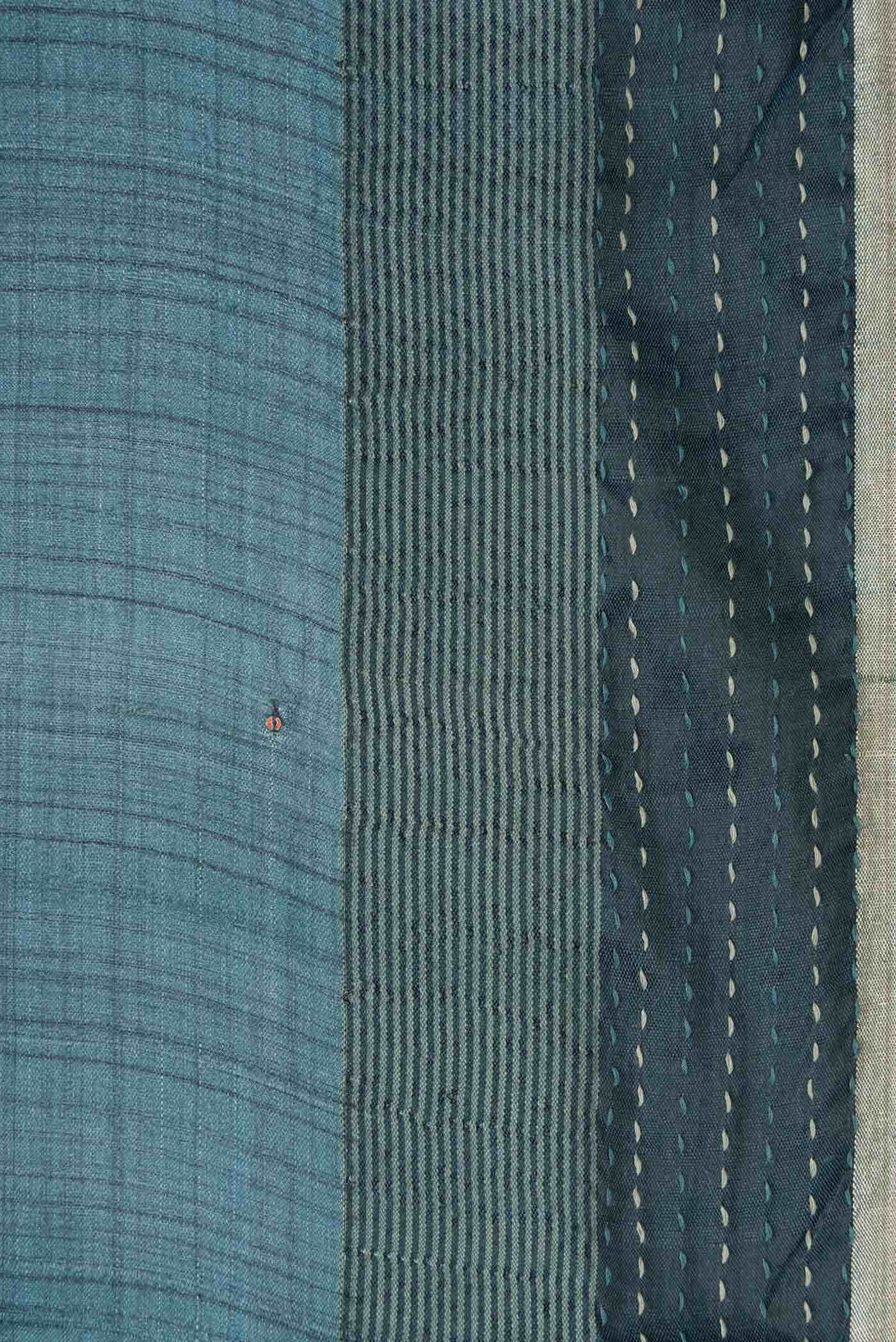 Maya Blue Tussar Silk Saree