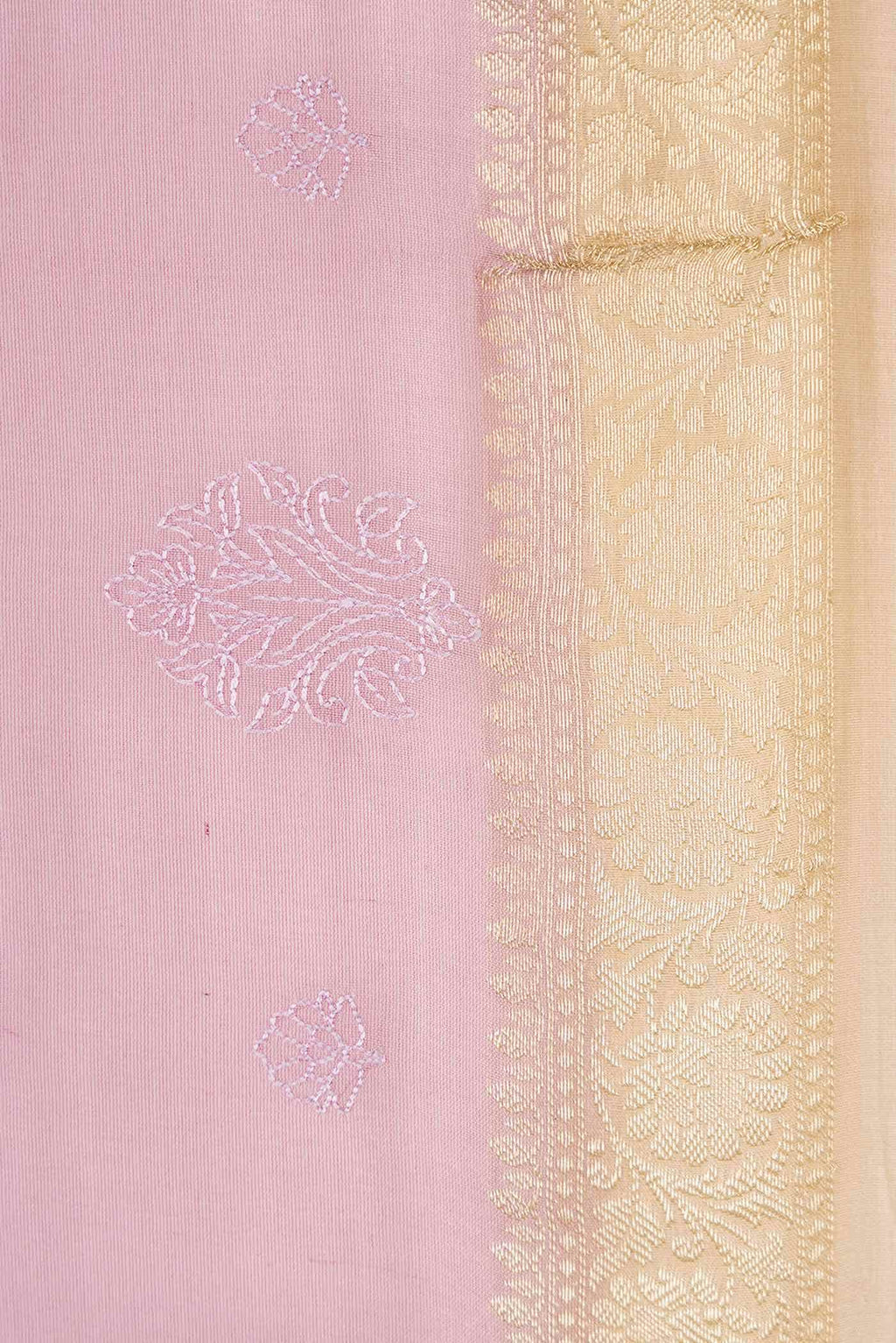 Lavender Chanderi Silk Saree