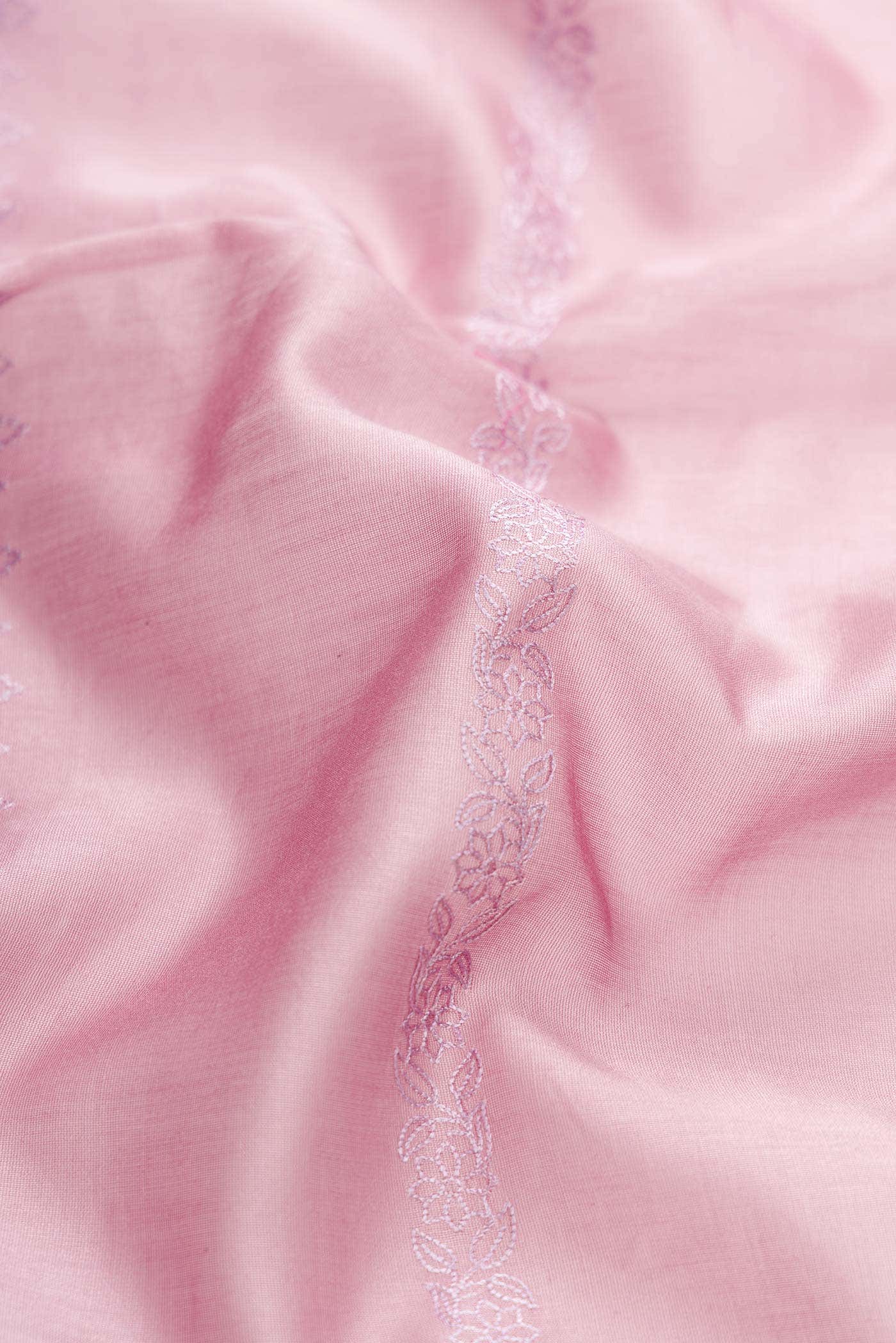 Lavender Chanderi Silk Saree