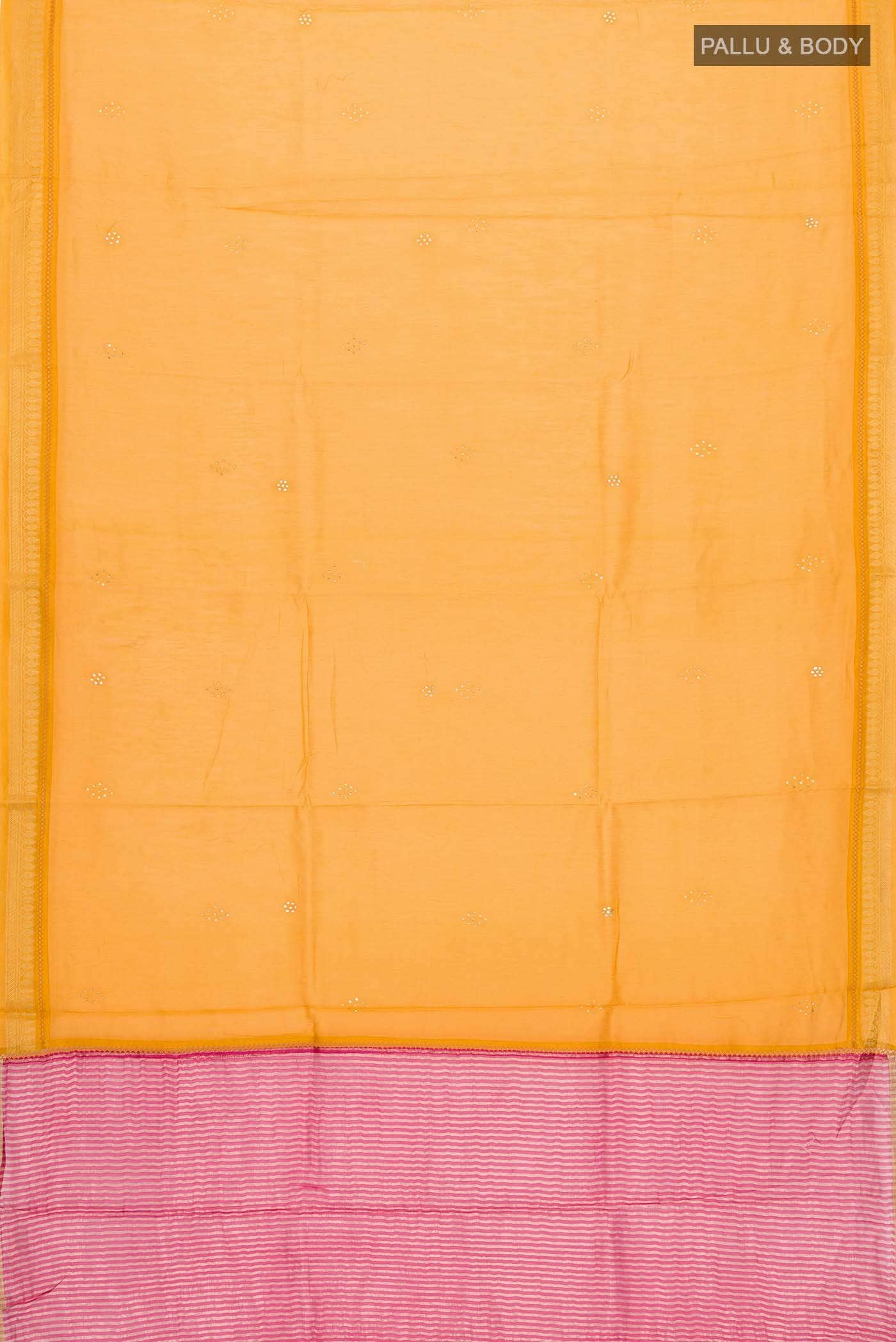 Yellow Silk Cotton Saree