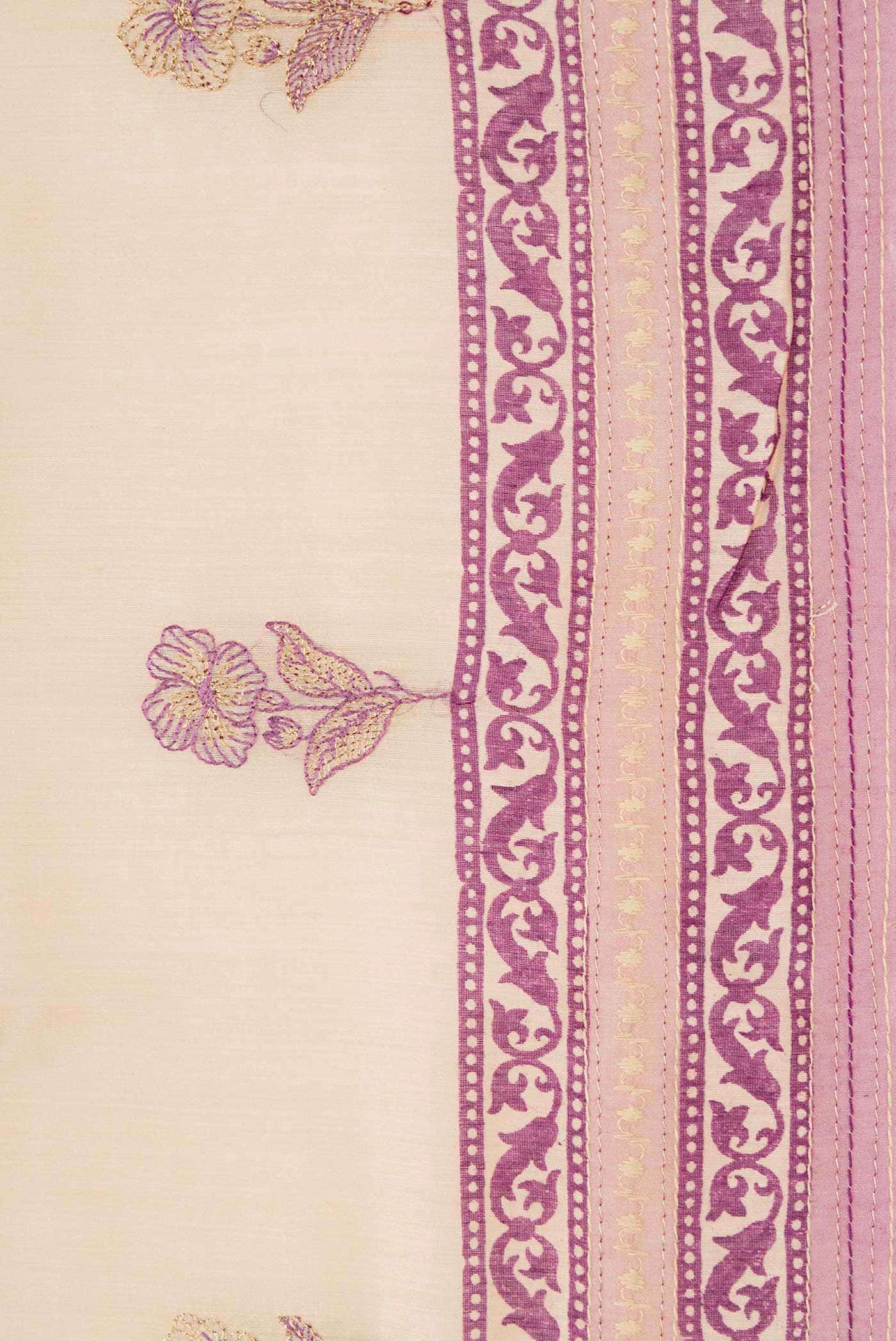 Sandal Chanderi Silk Saree