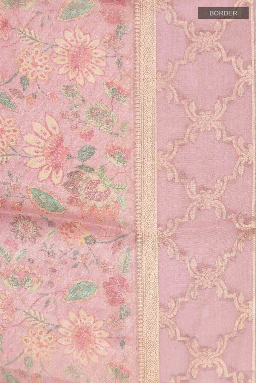 Mauve Banarasi Georgette Saree
