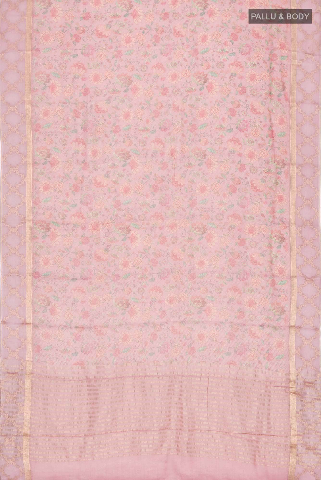 Mauve Banarasi Georgette Saree