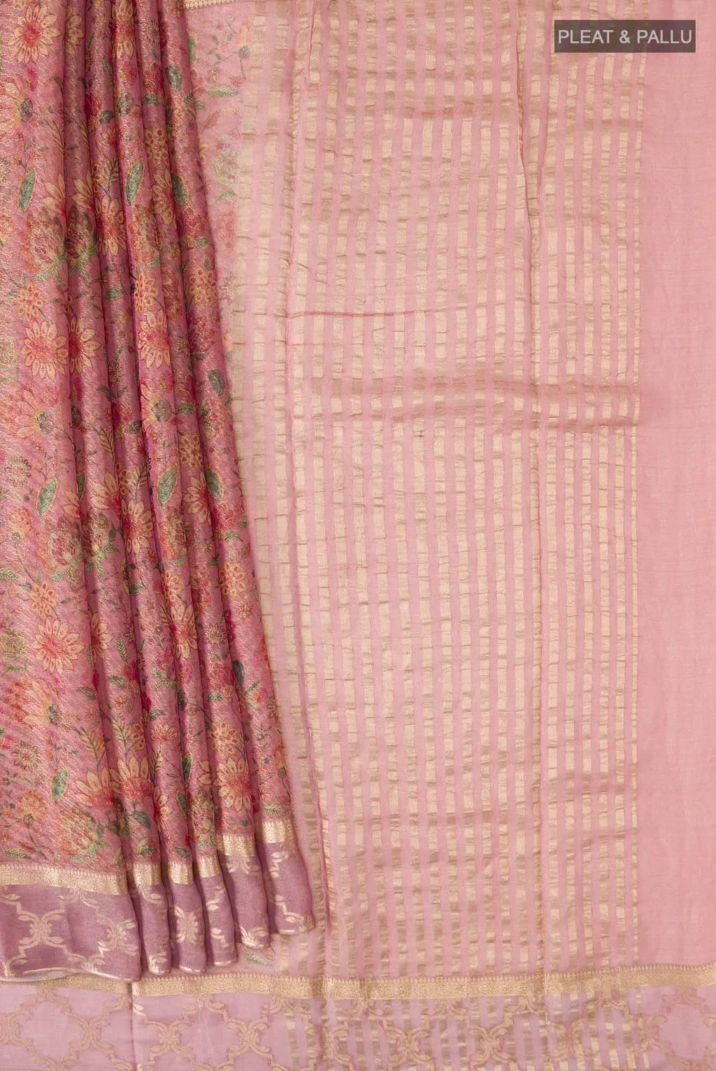 Mauve Banarasi Georgette Saree