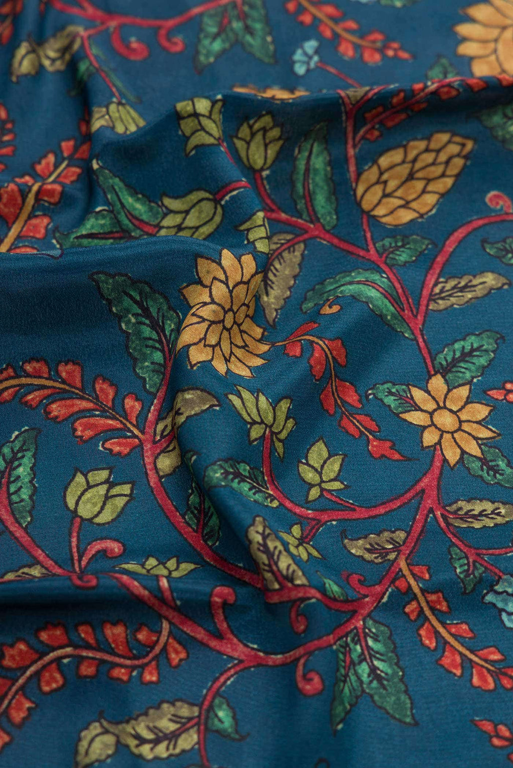 Maya Blue Mysore Crepe Saree
