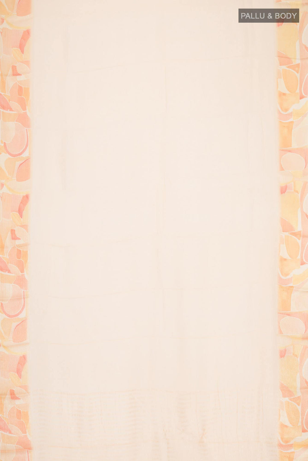 Peach Mysore Chiffon Saree