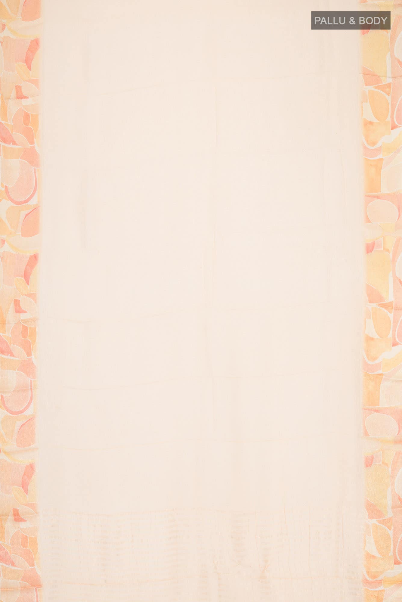 Peach Mysore Chiffon Saree