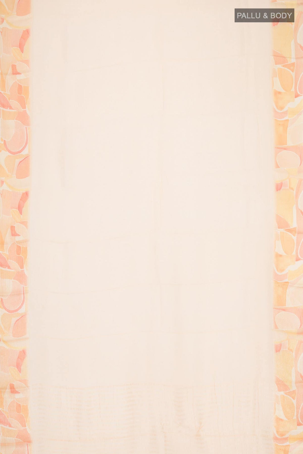 Peach Mysore Chiffon Saree