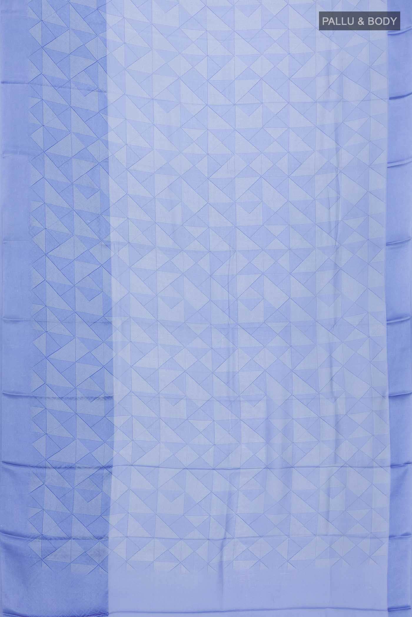 Blue Georgette Saree