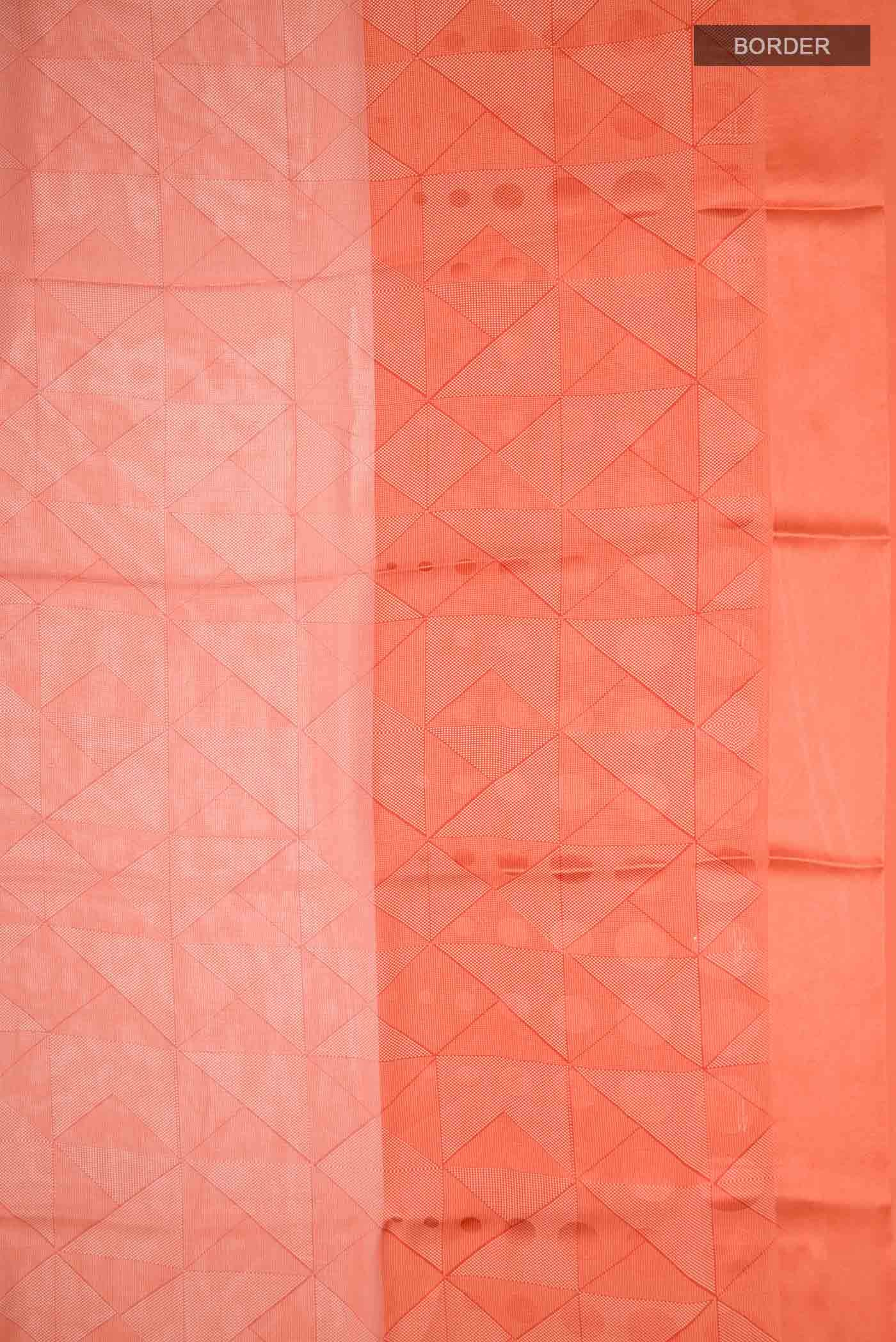 Orange Mysore Georgette Saree