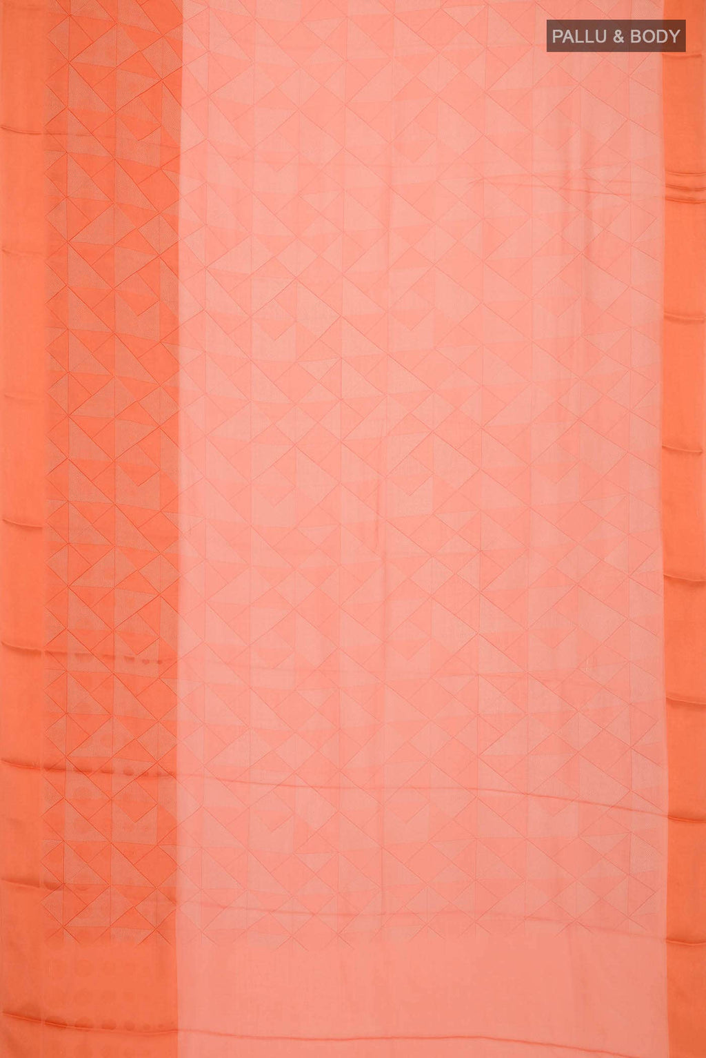 Orange Mysore Georgette Saree