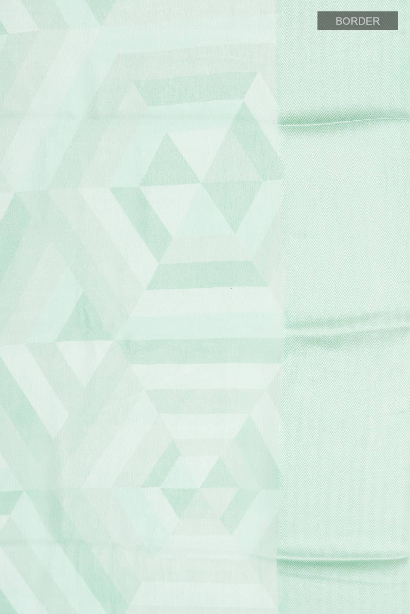 Mint Green Mysore Chiffon Saree