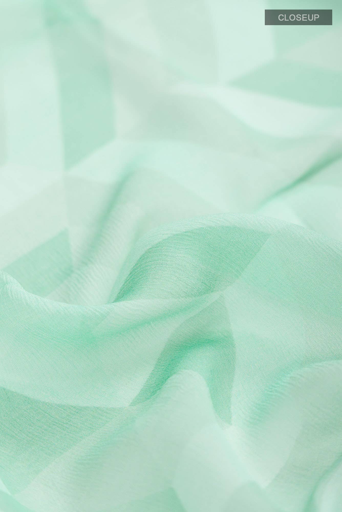 Mint Green Mysore Chiffon Saree