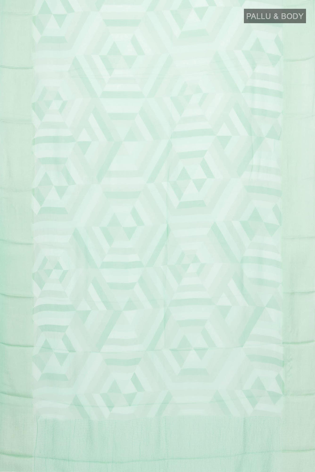 Mint Green Mysore Chiffon Saree