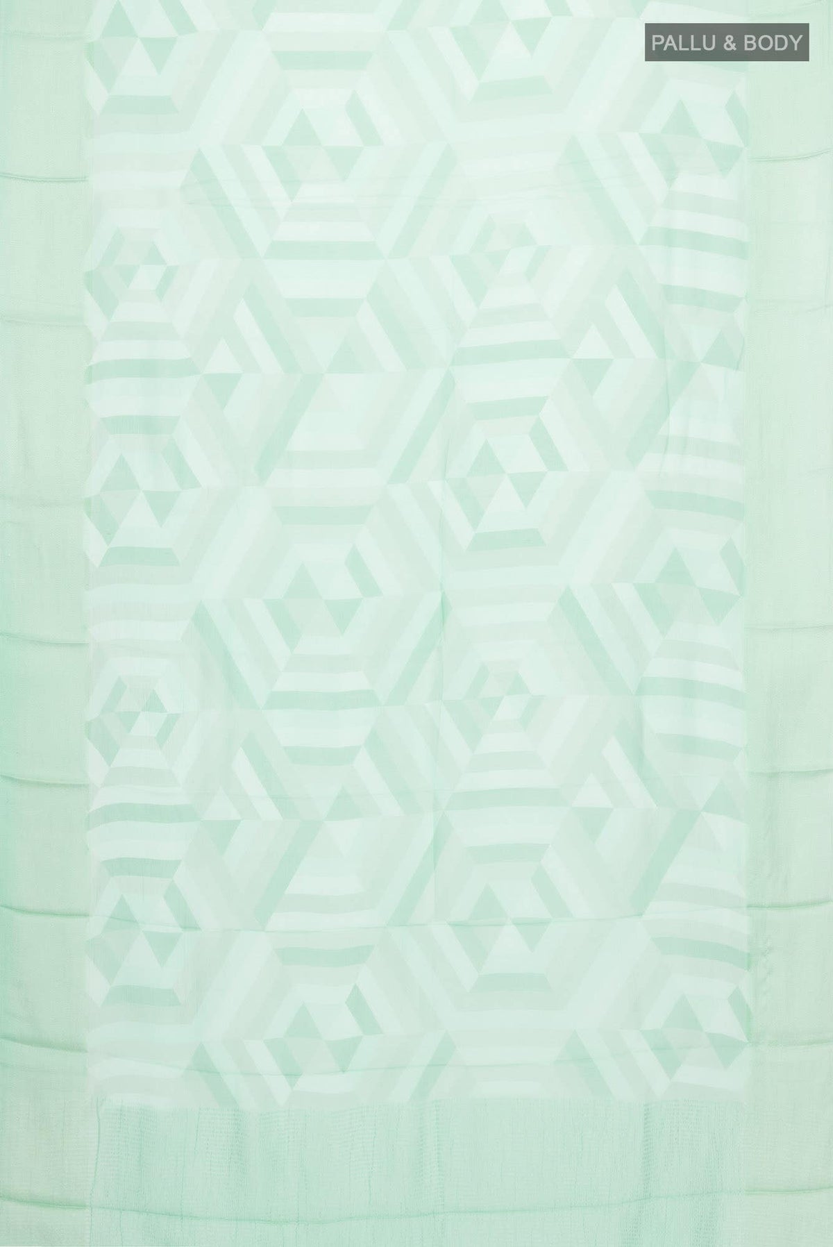 Mint Green Mysore Chiffon Saree