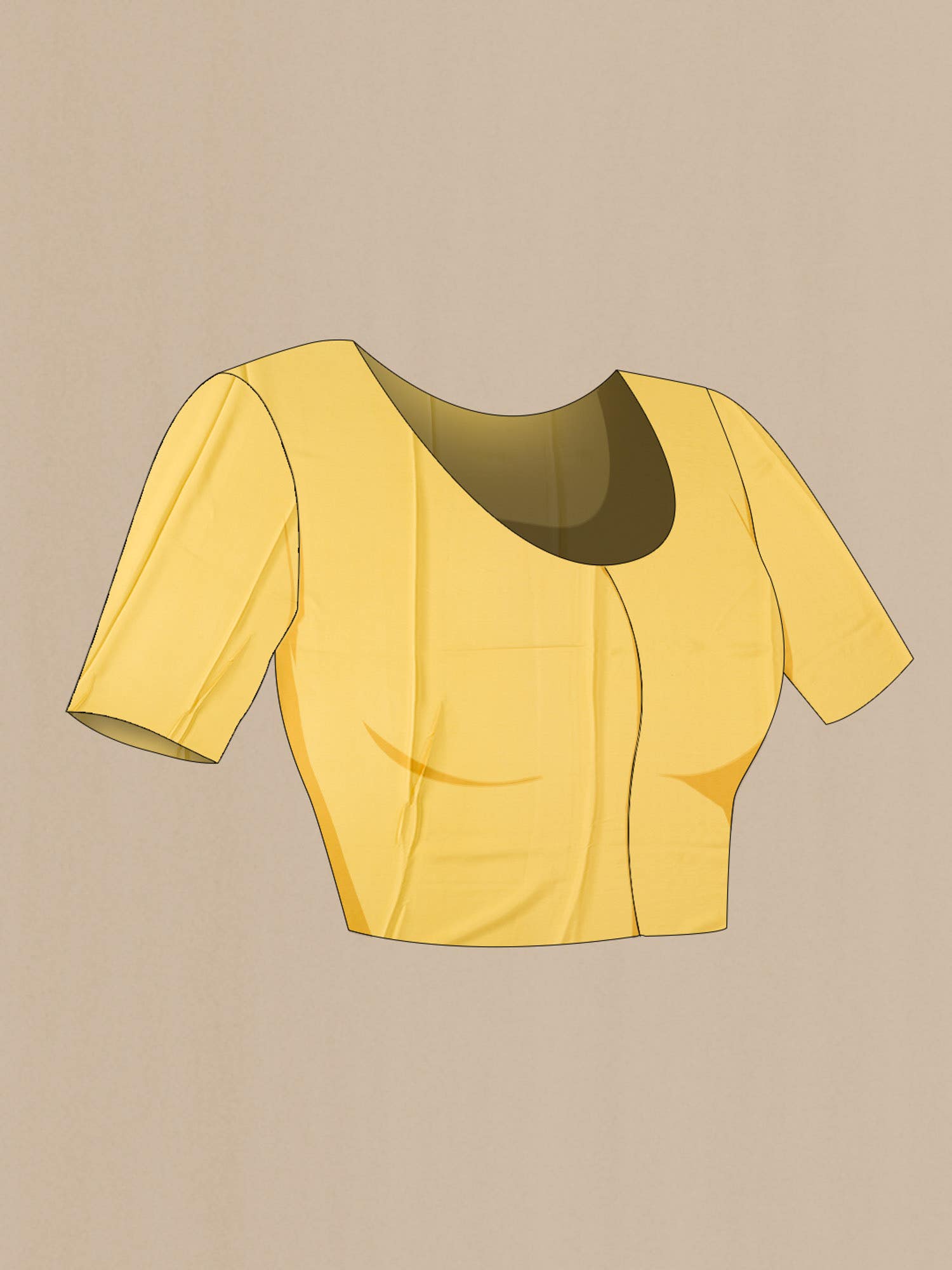 Yellow Mysore Georgette Saree