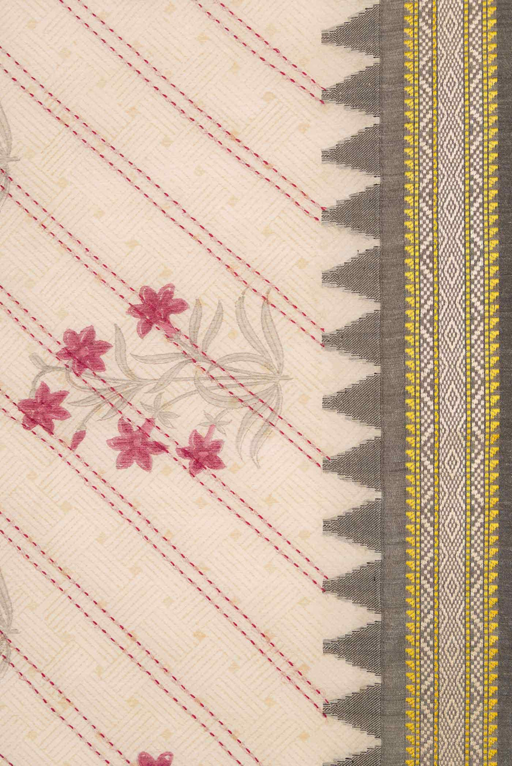 Sandal Tussar Silk Saree