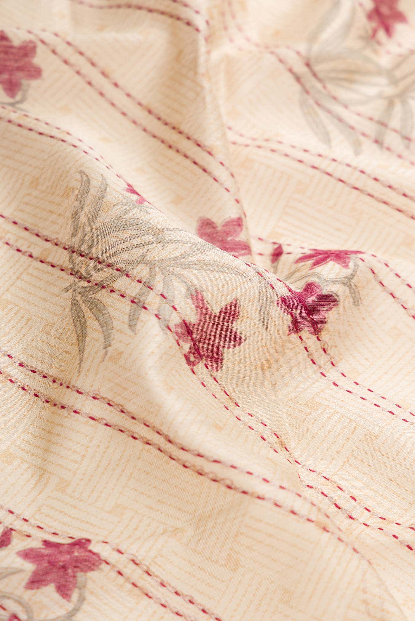 Sandal Tussar Silk Saree