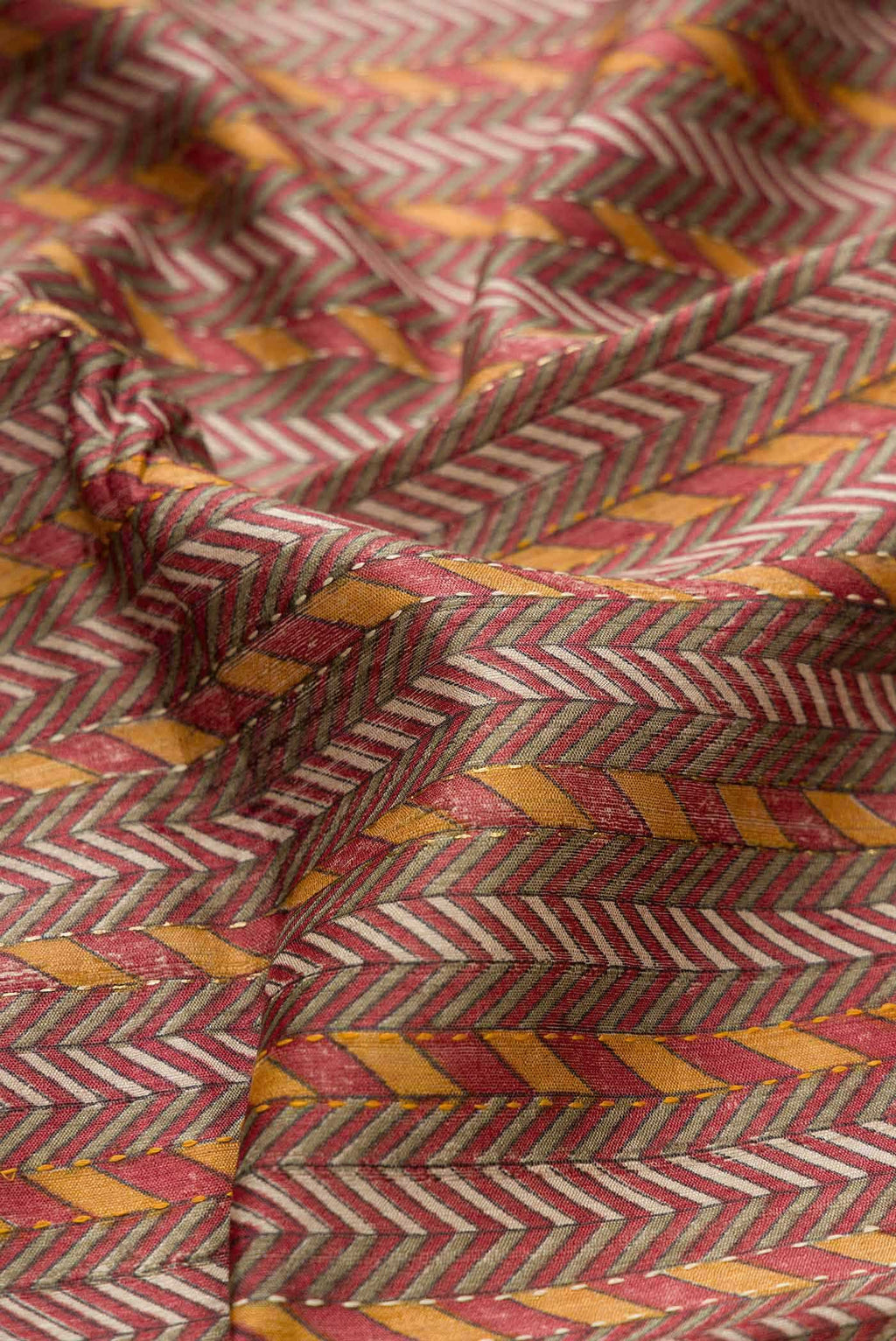 Brown Tussar Silk Saree