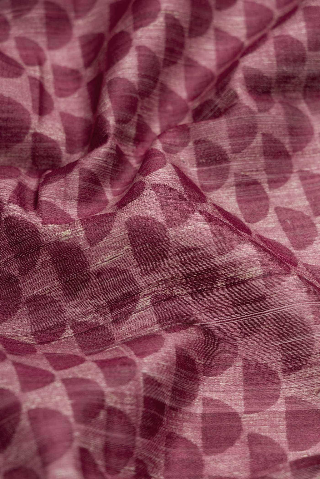Maroon Dual Tone Tussar Silk Saree