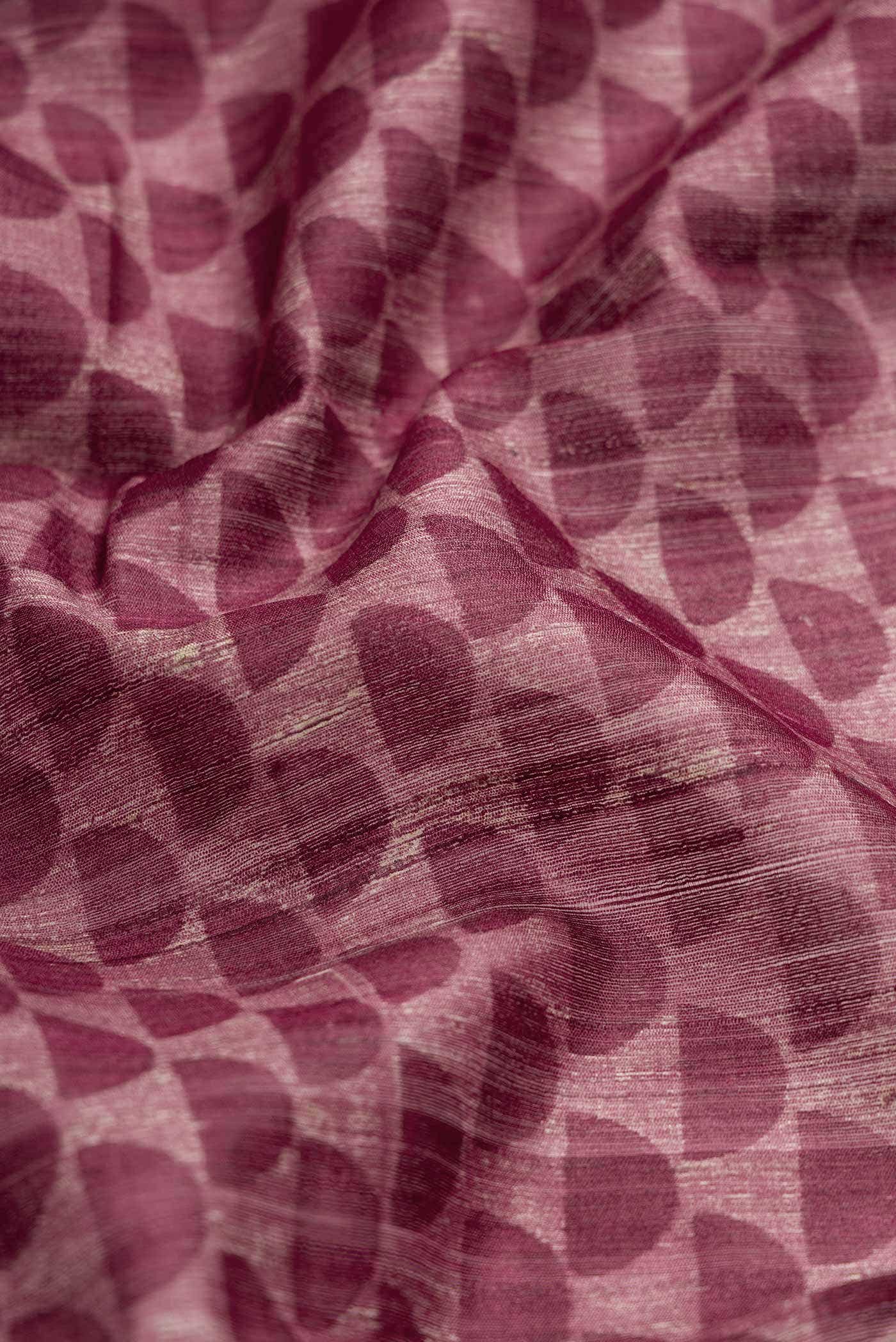 Maroon Dual Tone Tussar Silk Saree