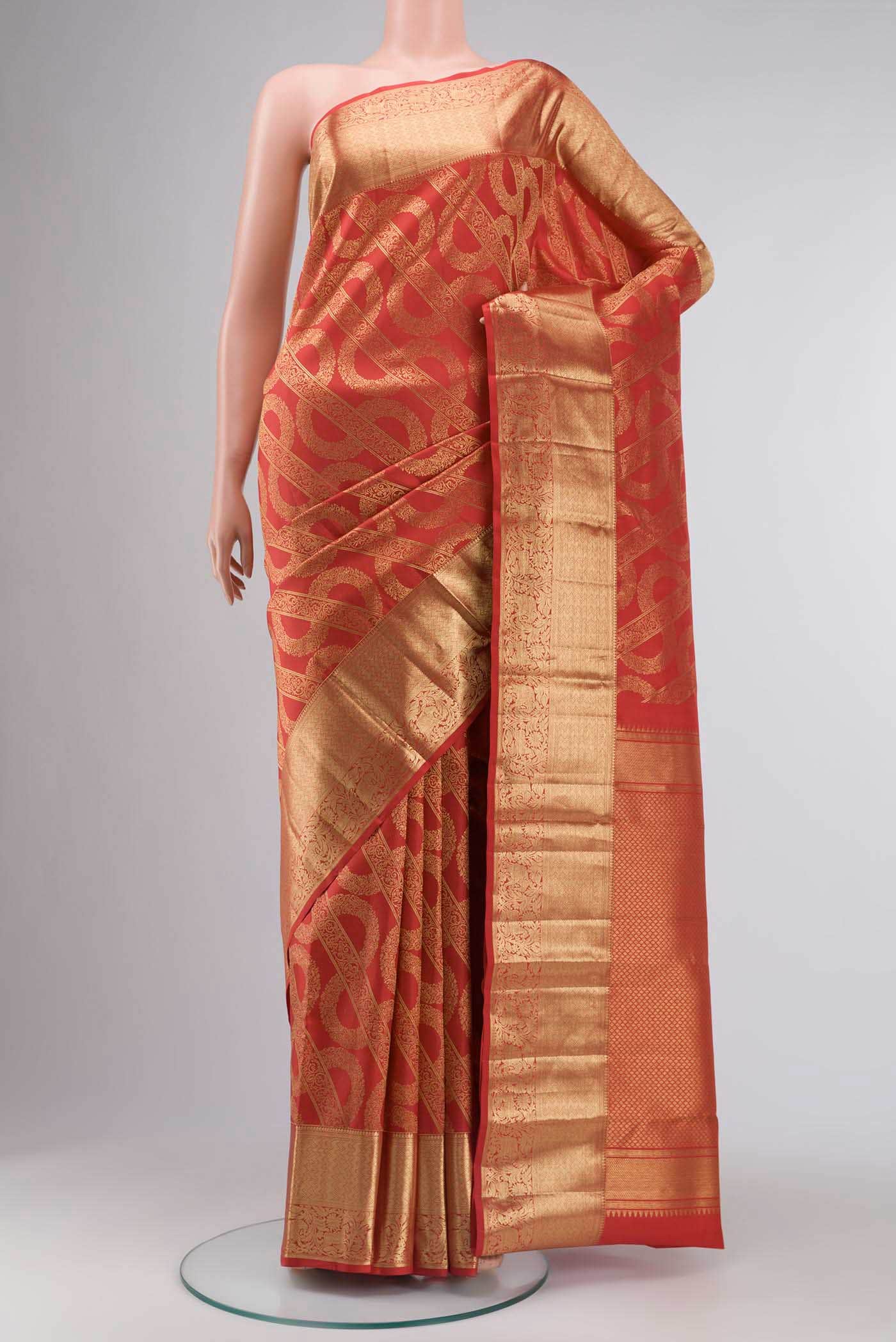 Red Kanchipuram Silk Saree