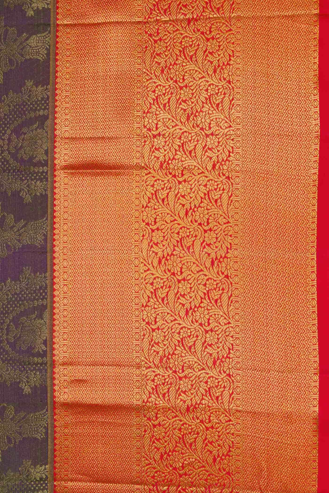 Green Dual Tone Kanchipuram Silk Saree