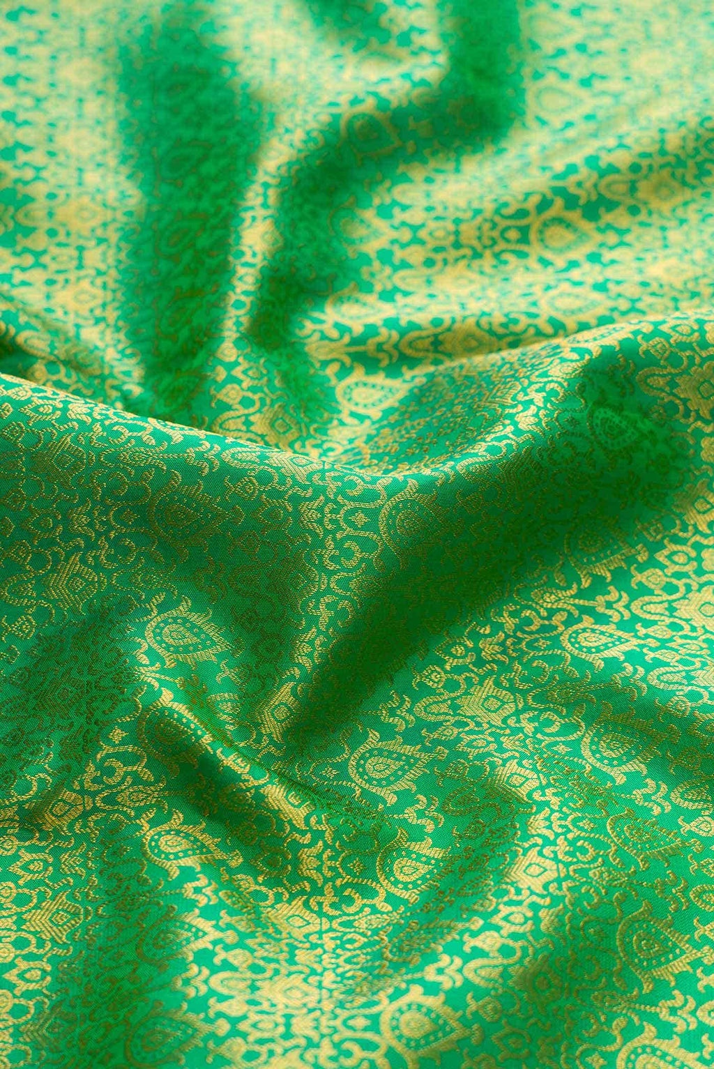 Sea Green Dual Tone Kanchipuram Silk Saree