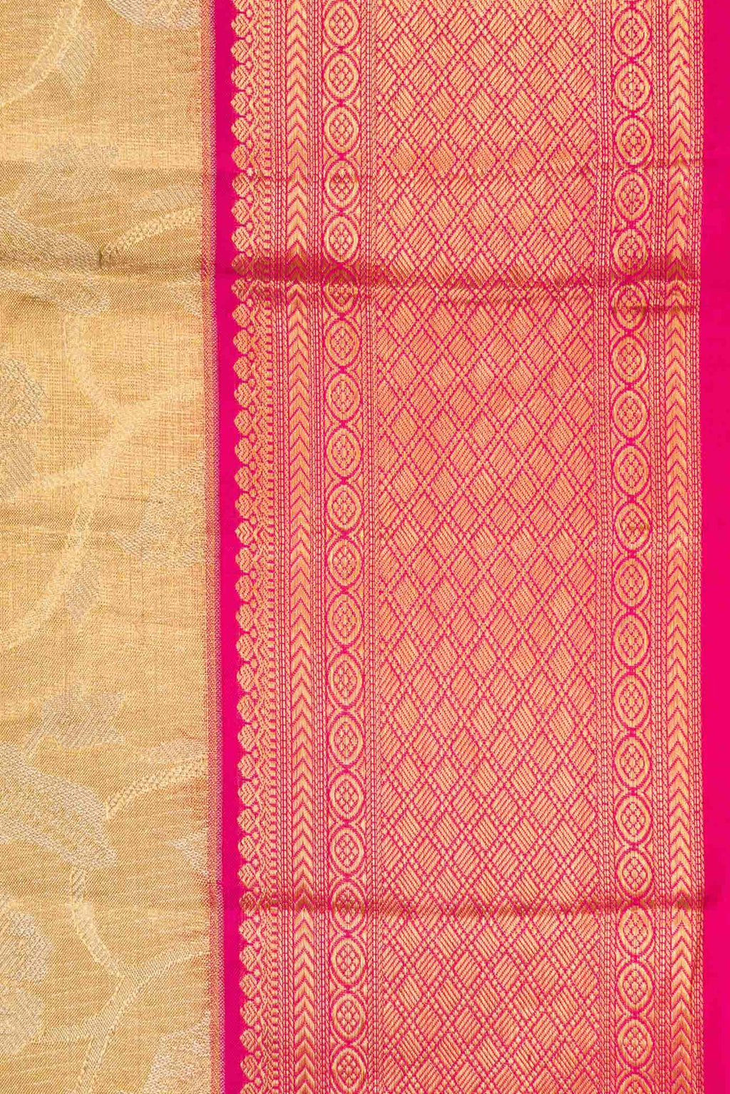 Gold Kanchipuram Tissue Silk Saree