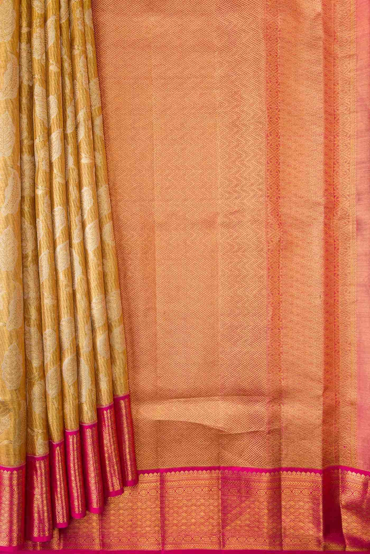 Gold Kanchipuram Tissue Silk Saree