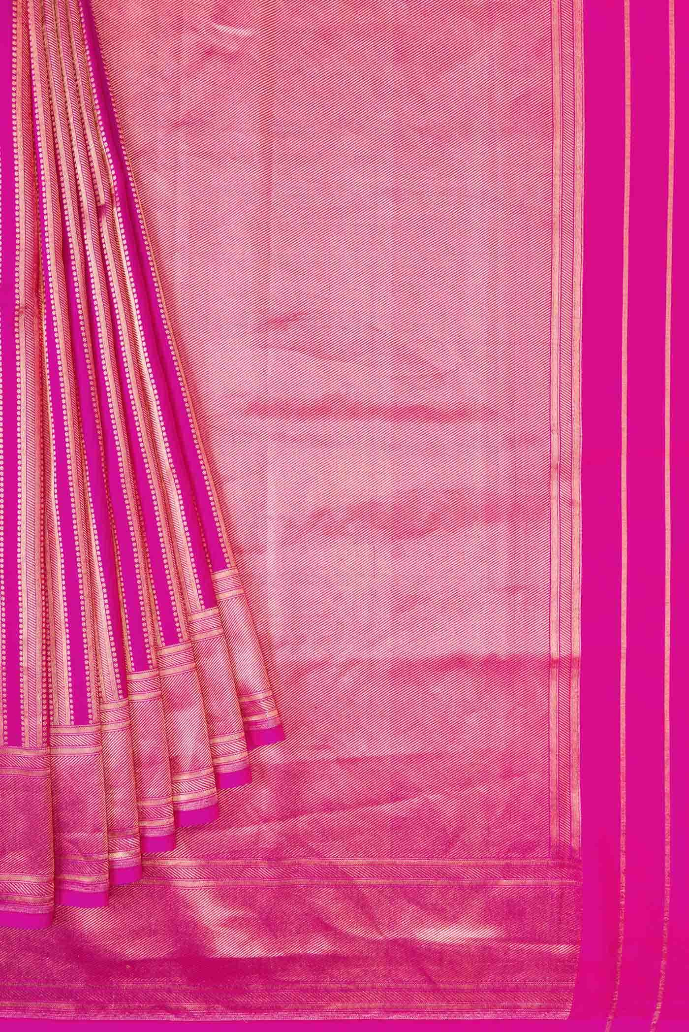 Pink Banarasi Silk Saree