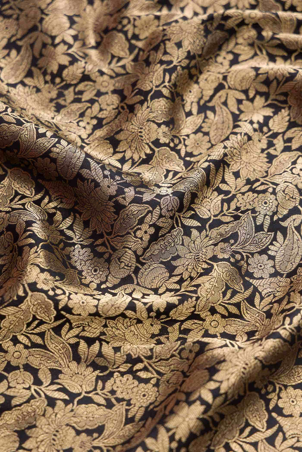 Black Banarasi Silk Saree