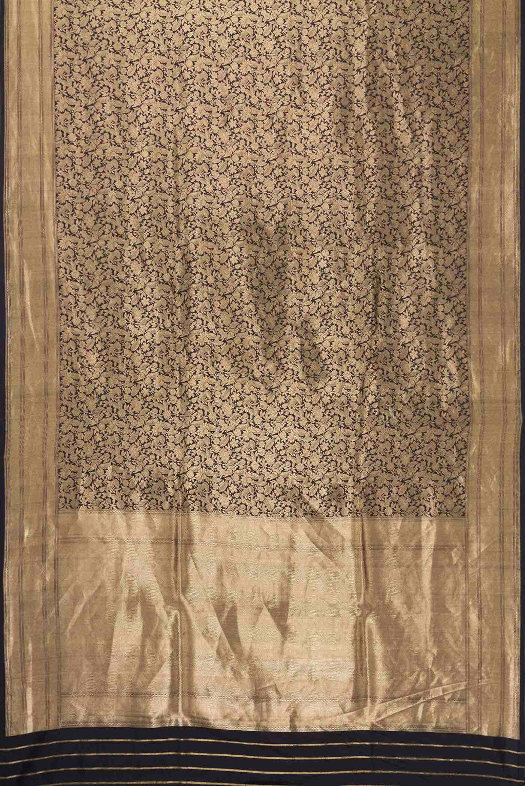 Black Banarasi Silk Saree