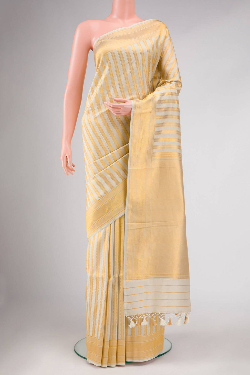 Sandal Banarasi Silk Saree
