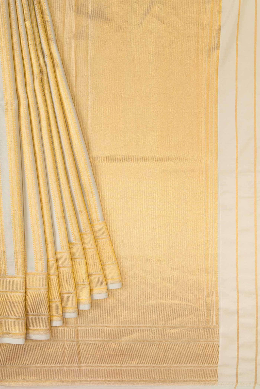 Sandal Banarasi Silk Saree