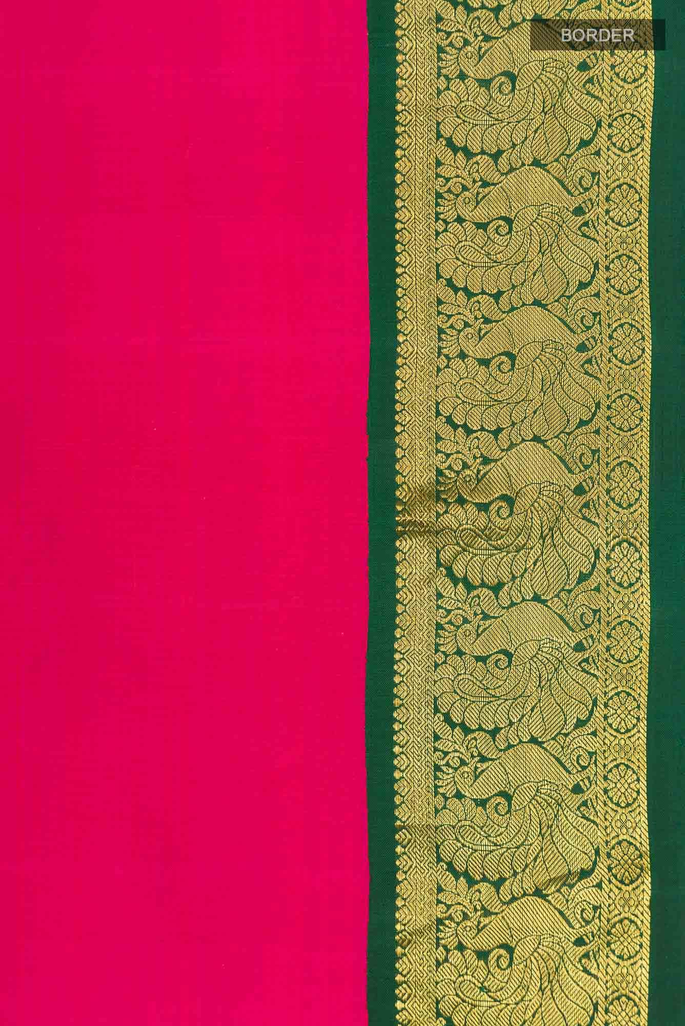 Pink Kanchipuram Silk Saree