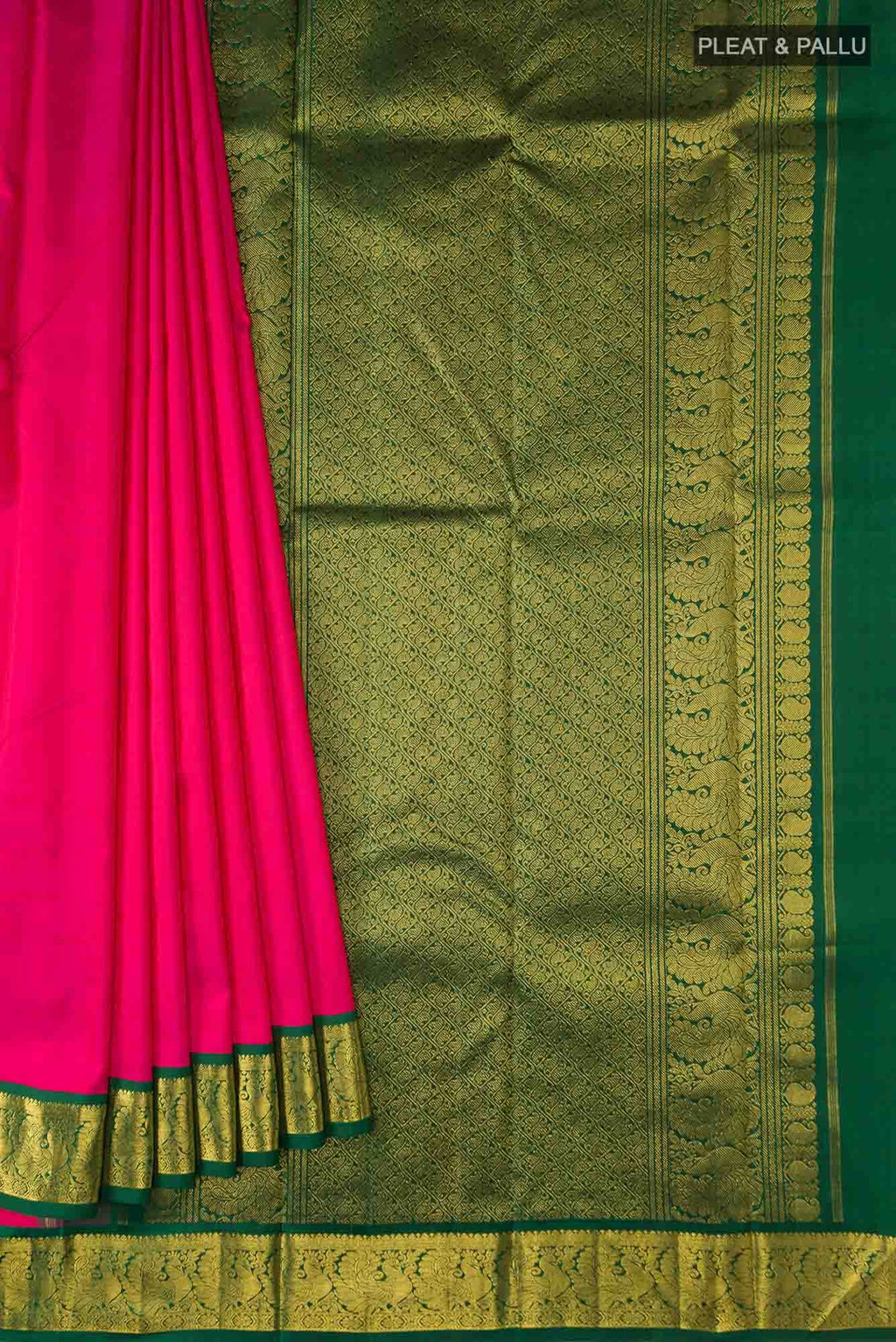 Pink Kanchipuram Silk Saree