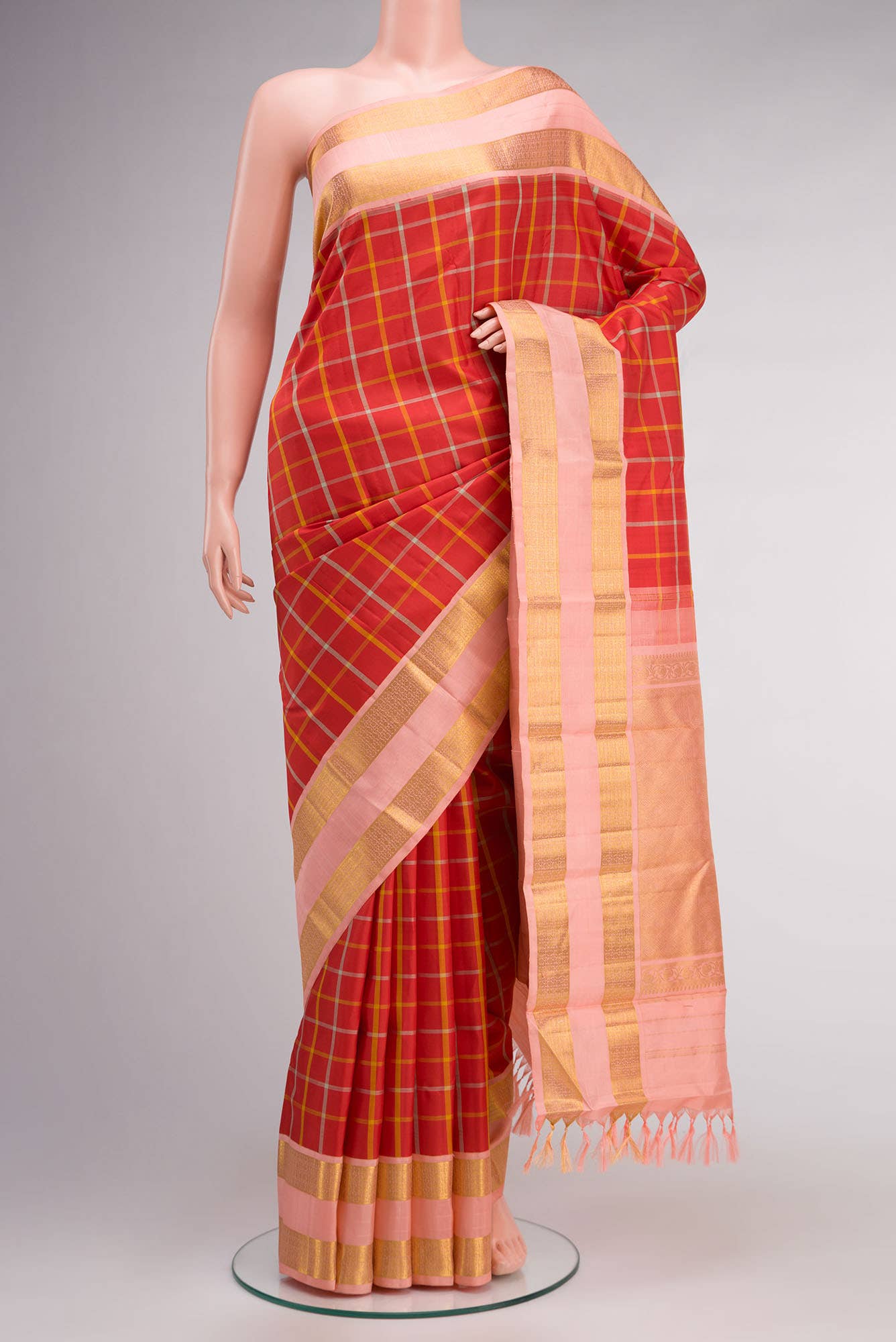 Red Kanchipuram Silk Saree