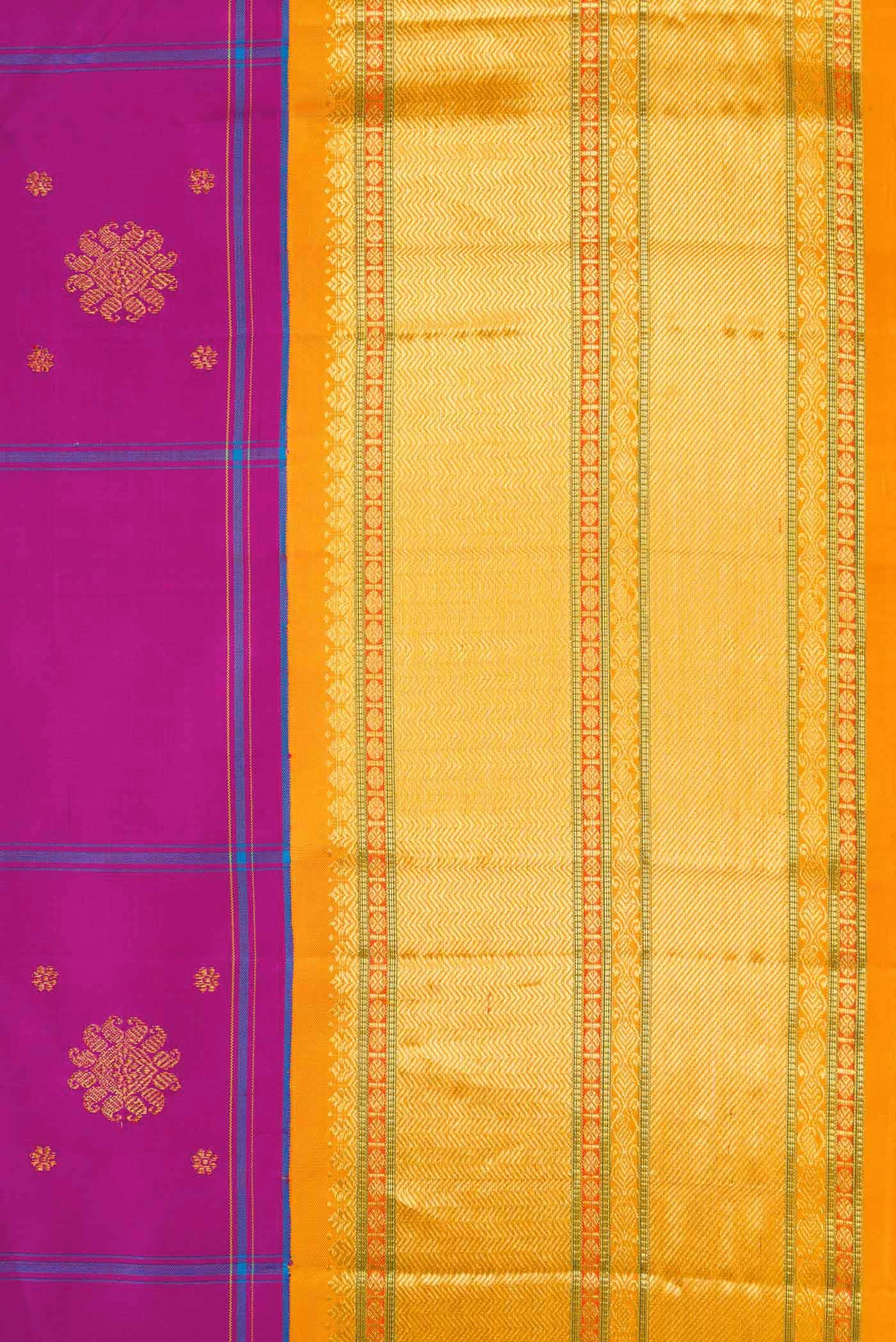 Pure Silk Pure Zari Purple Kanchipuram Saree