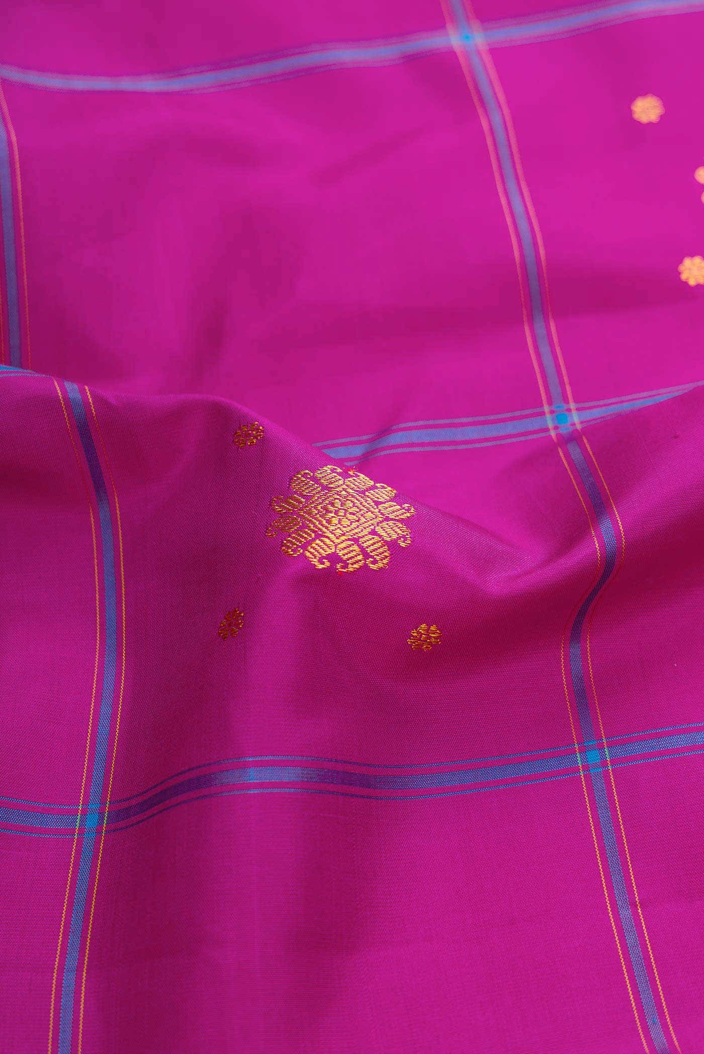 Pure Silk Pure Zari Purple Kanchipuram Saree