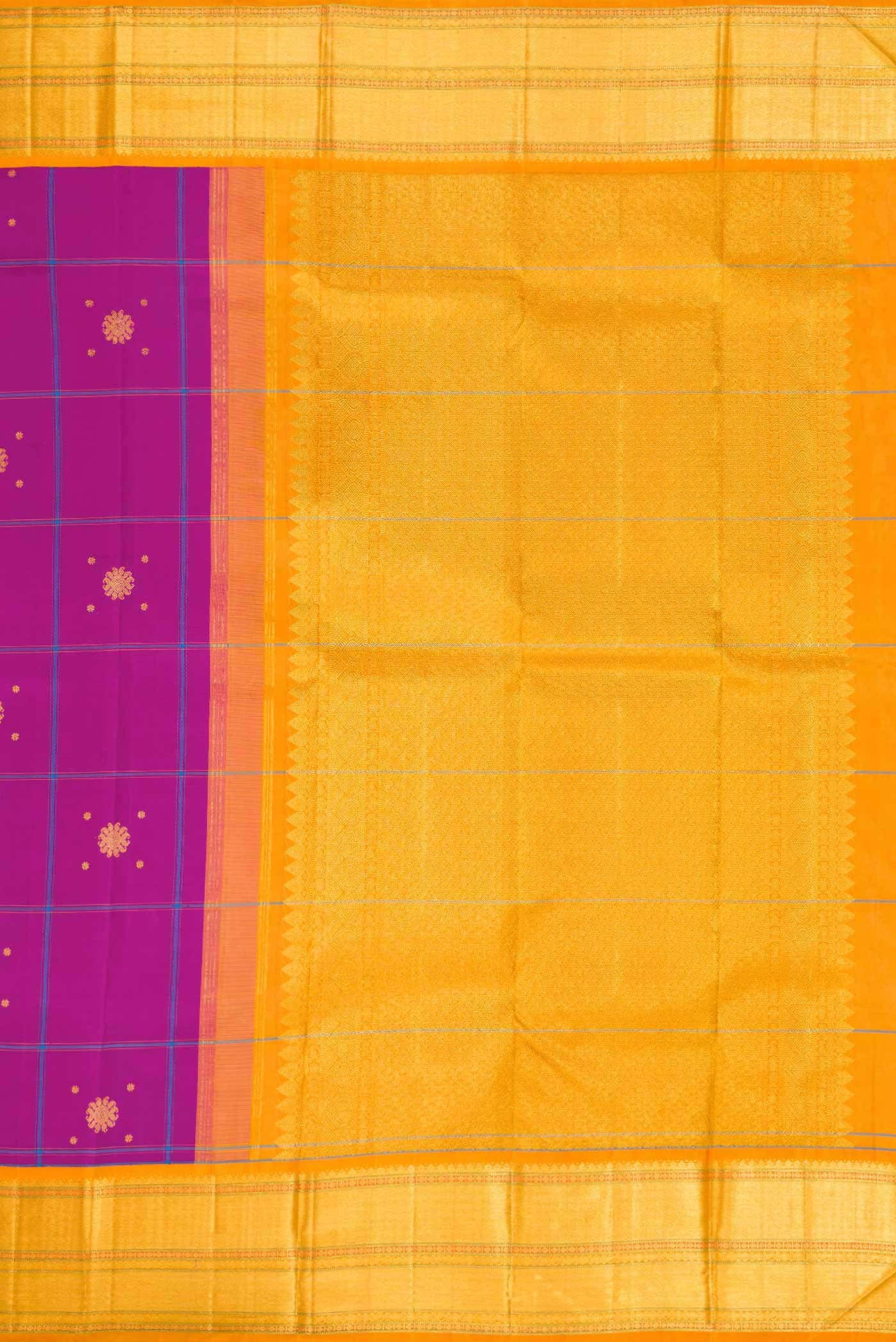Pure Silk Pure Zari Purple Kanchipuram Saree