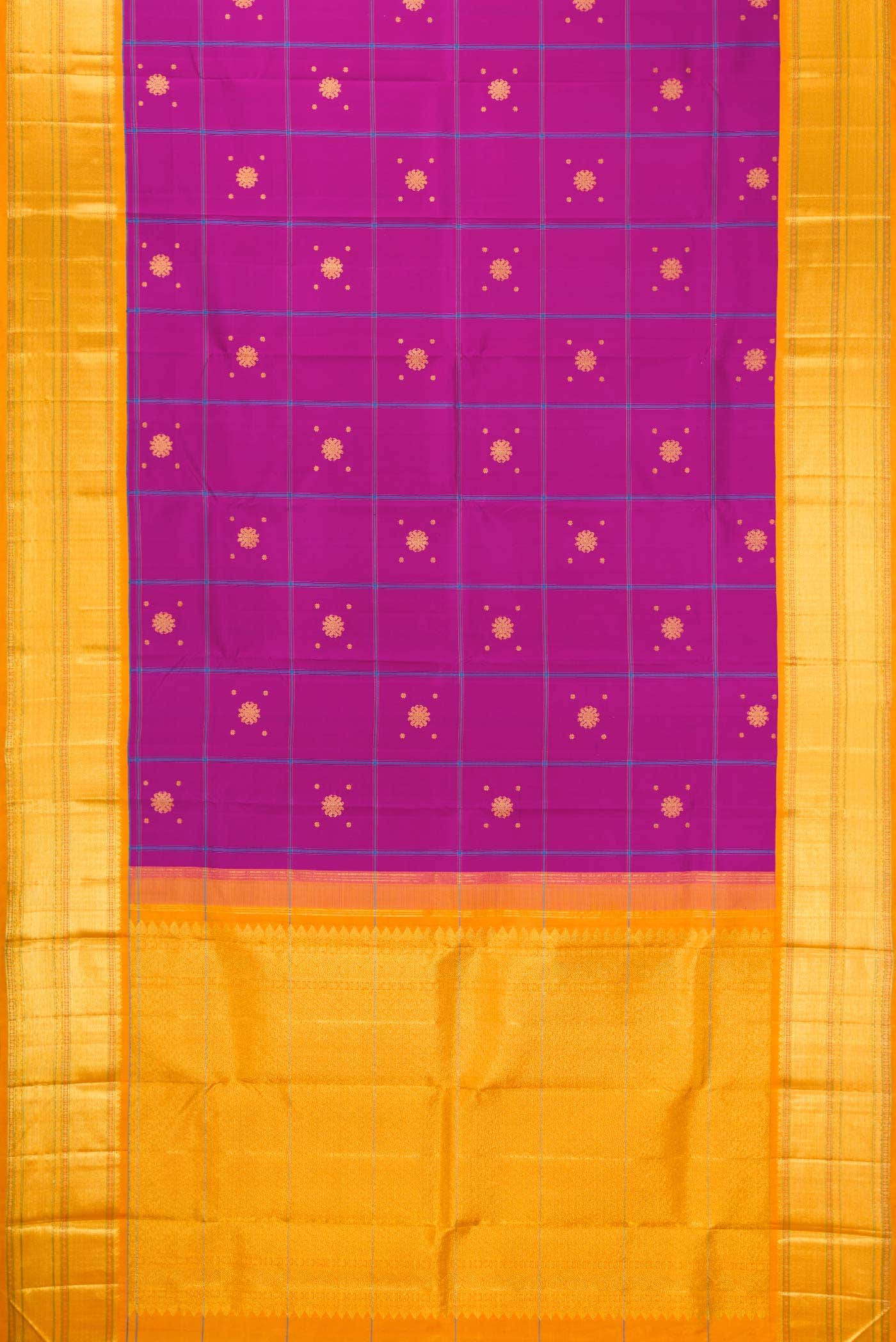 Pure Silk Pure Zari Purple Kanchipuram Saree