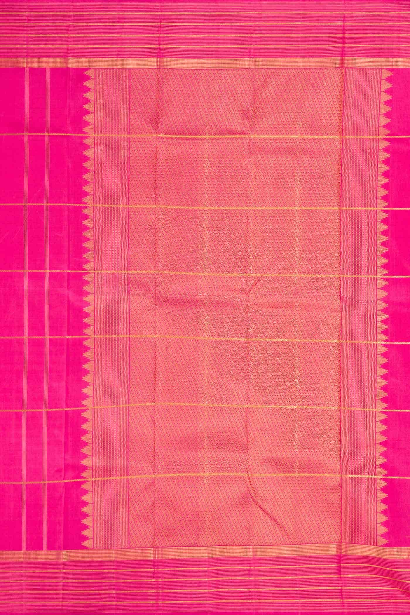 Pink Kanchipuram Silk Saree