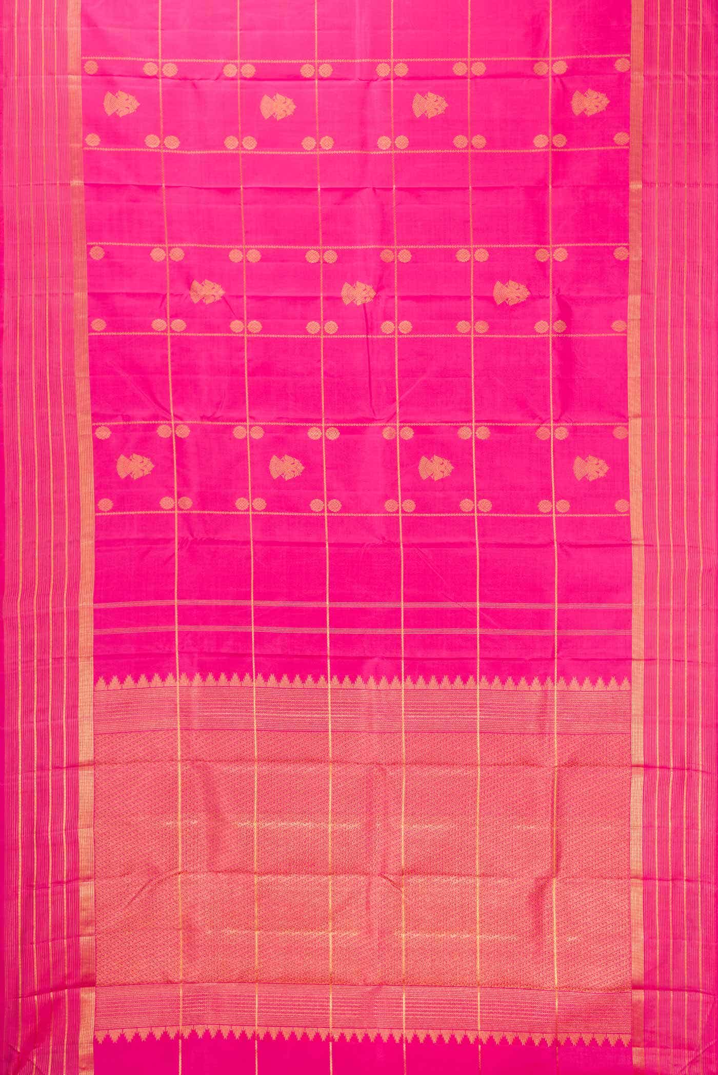 Pink Kanchipuram Silk Saree