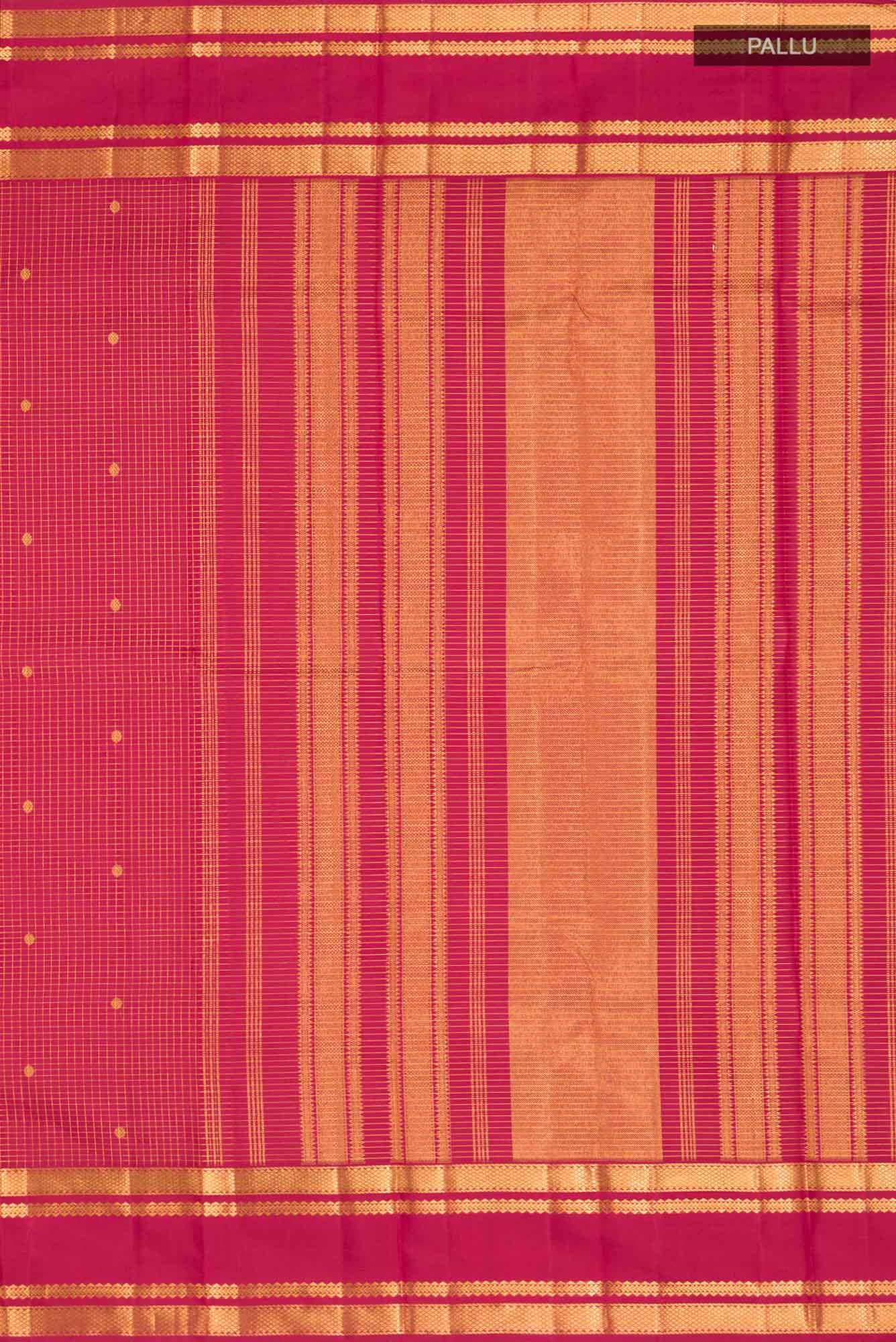Maroon Kanchipuram Silk Saree
