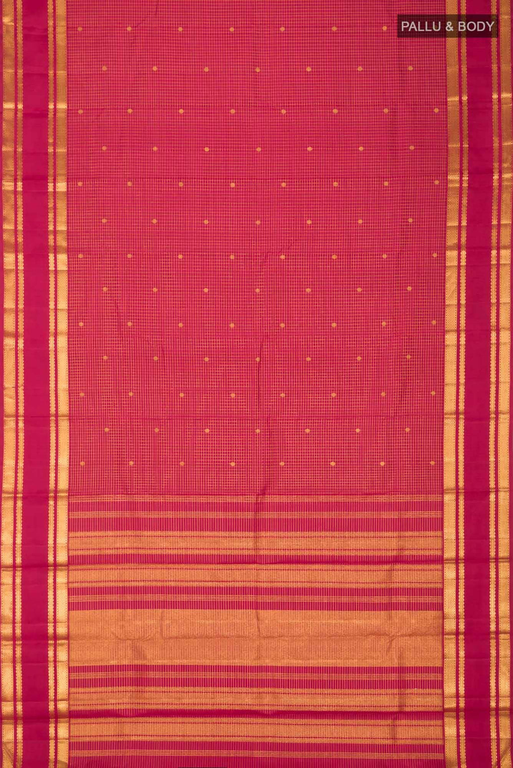 Maroon Kanchipuram Silk Saree