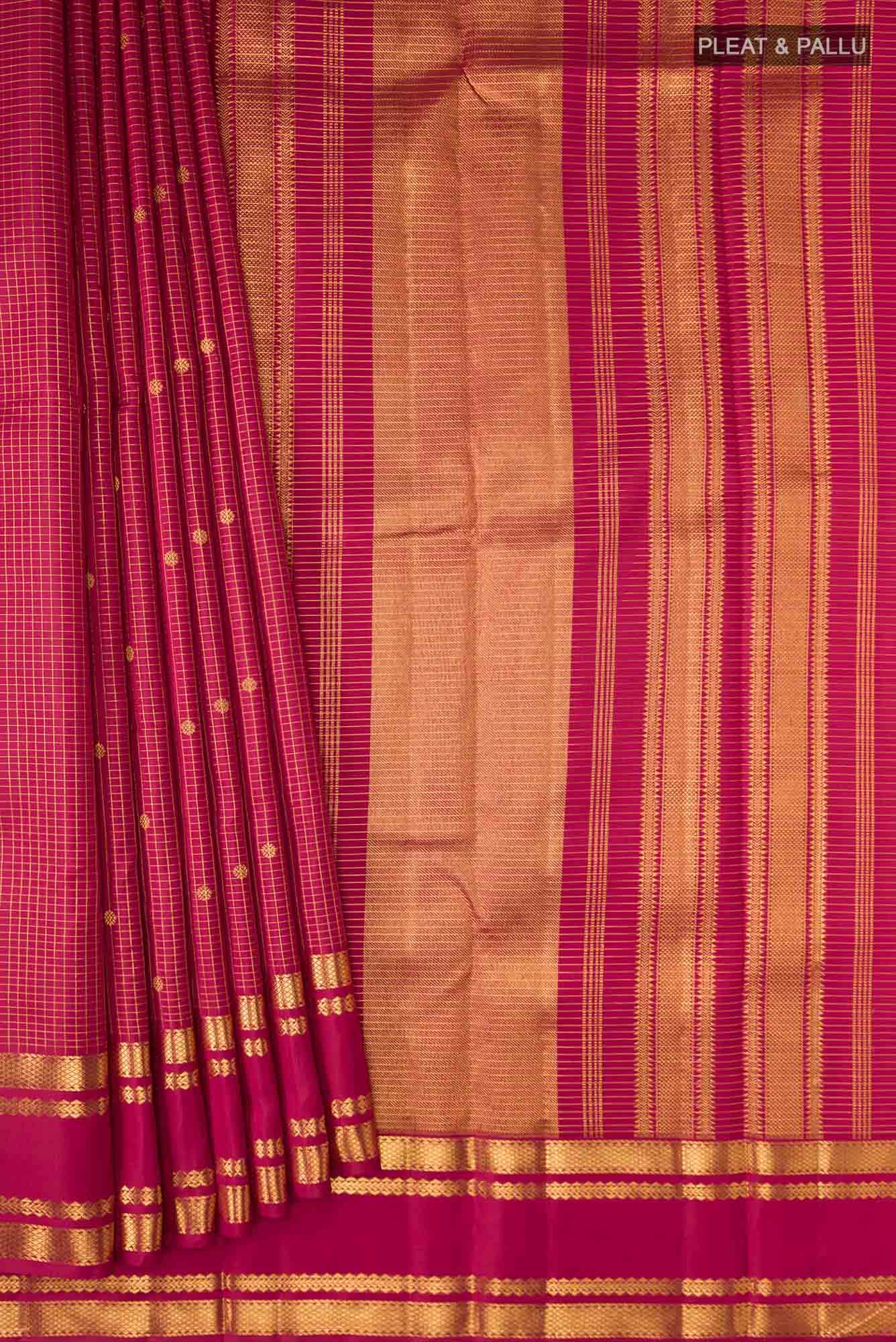 Maroon Kanchipuram Silk Saree