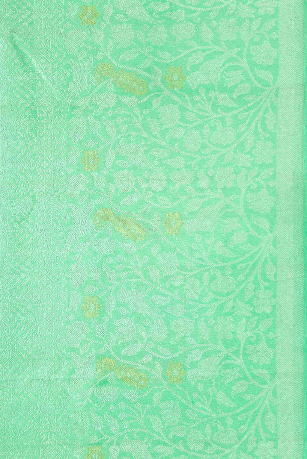 Sea Green Dual Tone Kanchipuram Silk Saree
